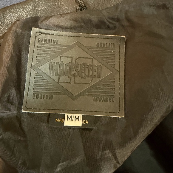 Custom Black Leather Jacket - Picture 3 of 11